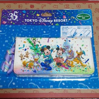 ディズニー(Disney)のディズニーランド35周年　スマホケース(キャラクターグッズ)