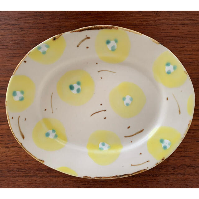 最大54%OFFクーポン 石木文 さん 器 オーバル 新品 お皿 蝶々