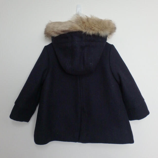 ZARA KIDS(ザラキッズ)のZARA kids baby ダッフルコート ネイビー 90・92 キッズ/ベビー/マタニティのキッズ服女の子用(90cm~)(コート)の商品写真