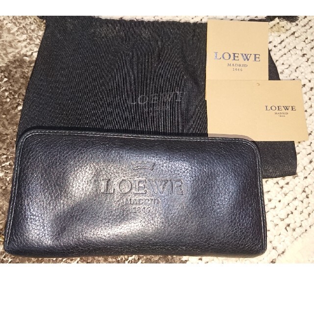 ロエベ 長財布 黒 - 財布