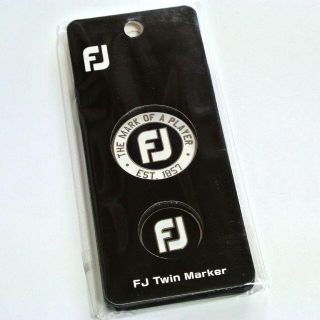 フットジョイ(FootJoy)の【未開封】フットジョイ FJ ツインマーカー FJBM1823 ホワイトブラック(その他)