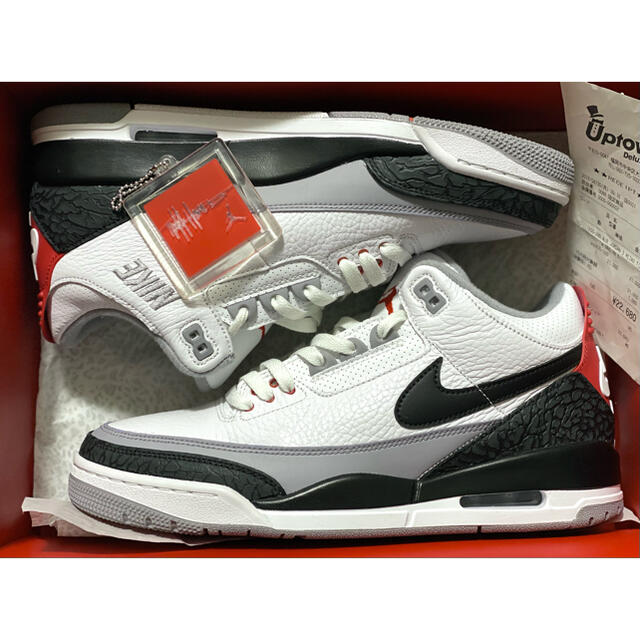 美品NIKE AIR JORDAN 3 RETRO TINKER NRGレトロ