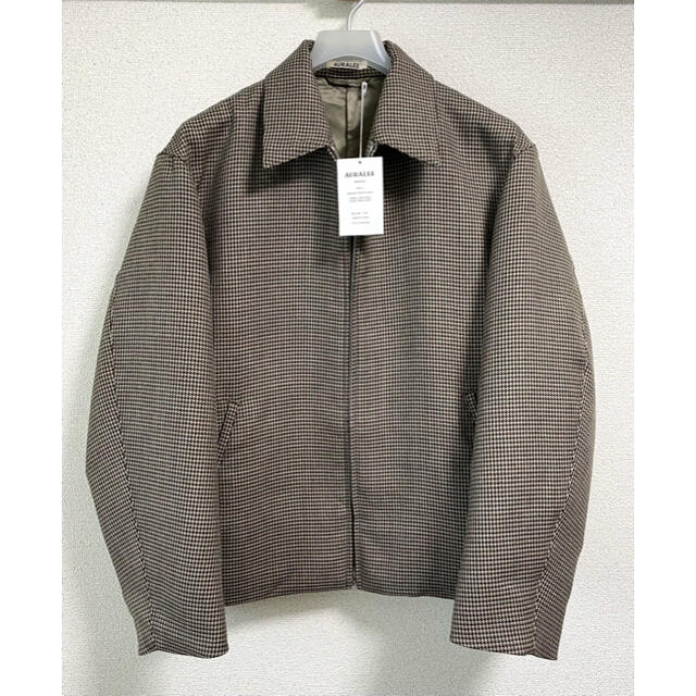 日本最級 AURALEE 18AW ハウンドトゥース ダブルフェイス ブルゾン