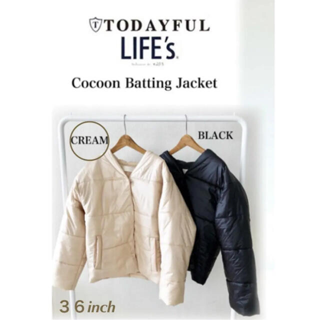 TODAYFUL(トゥデイフル)のTODAYFUL コクーンベッティングジャケット 美品 レディースのジャケット/アウター(ダウンジャケット)の商品写真