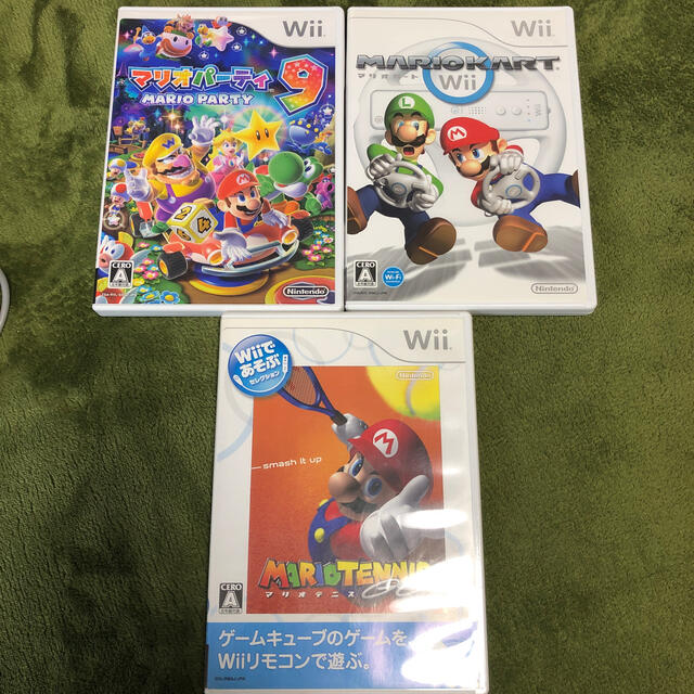 Wii(ウィー)のマリオ3点セット　wii エンタメ/ホビーのゲームソフト/ゲーム機本体(家庭用ゲームソフト)の商品写真