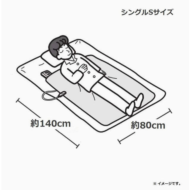 Panasonic(パナソニック)の【switchさん専用】パナソニック 電気しき毛布(シングルSサイズ)  スマホ/家電/カメラの冷暖房/空調(電気毛布)の商品写真