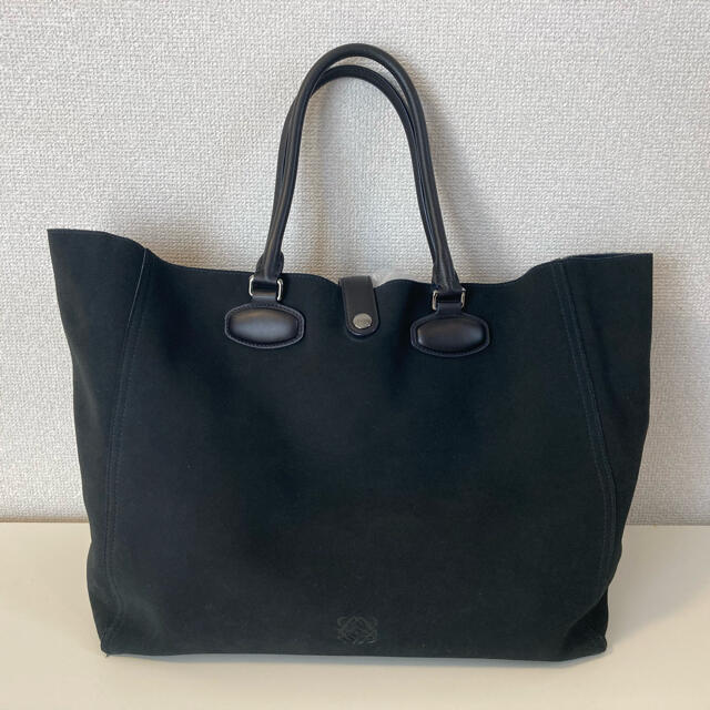 LOEWE ロエベ トートバッグ スエードレザー ブラック 憧れの 15831円