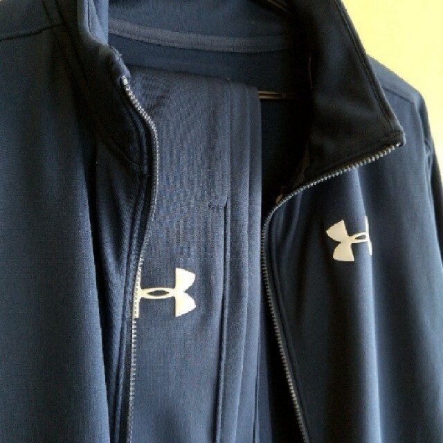 UNDER ARMOUR(アンダーアーマー)の新品SALE！アンダーアーマー 裏トリコット ジャージ上下セット150 キッズ/ベビー/マタニティのキッズ服男の子用(90cm~)(ジャケット/上着)の商品写真