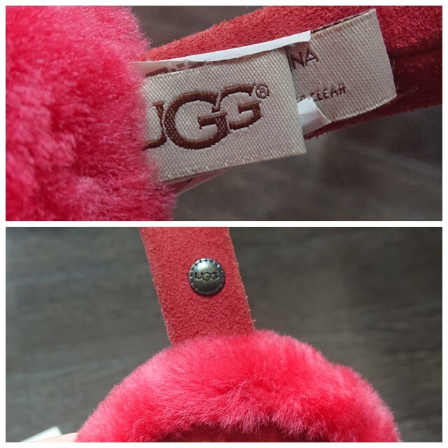 UGG(アグ)のUGG kids イヤーマフ 耳あて ☆ 赤 (箱なし) レディースのファッション小物(イヤーマフ)の商品写真