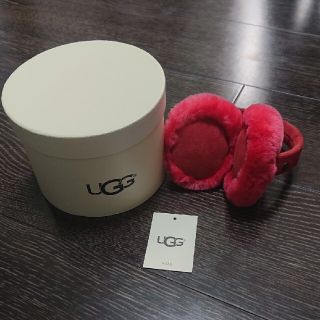 アグ(UGG)のUGG kids イヤーマフ 耳あて ☆ 赤 (箱なし)(イヤーマフ)