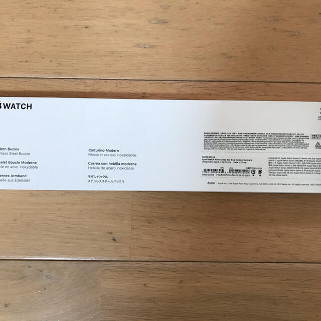 Apple Watch(アップルウォッチ)のアップルウォッチ40mmモダンバックル純正品M紺色です。美品 メンズの時計(腕時計(デジタル))の商品写真