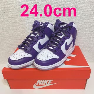 ナイキ(NIKE)のNIKE DUNK HIGH WMNS VARSITY PURPLE(スニーカー)