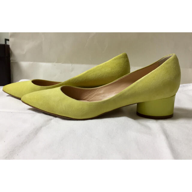 PELLICO ANDREA スエード チャンキーヒールパンプス 37 ハイヒール