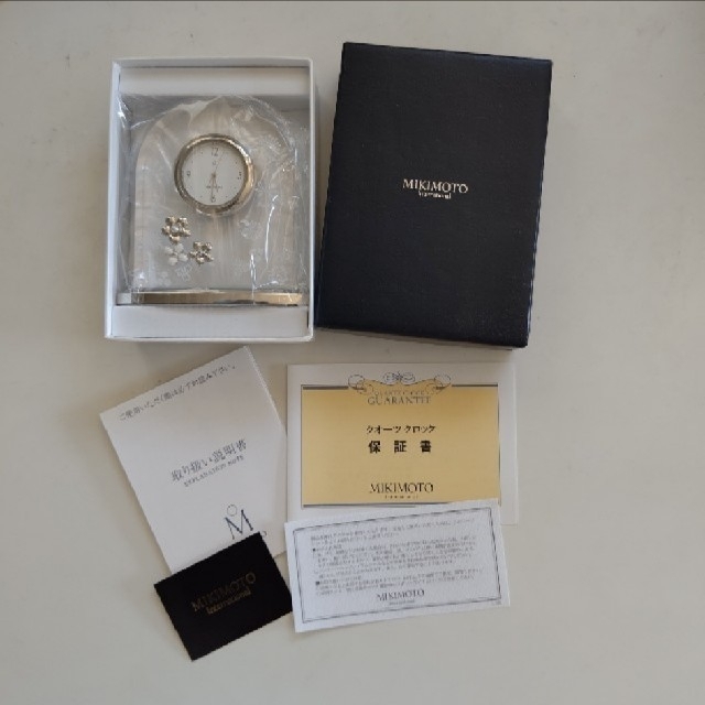 MIKIMOTO(ミキモト)のミキモト 置時計 未使用 インテリア/住まい/日用品のインテリア小物(置時計)の商品写真