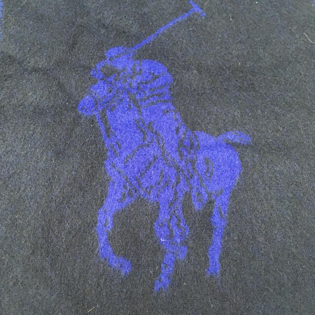 POLO RALPH LAUREN(ポロラルフローレン)のPOLO Ralph Lauren ポロ　ラルフローレン　マフラー　ブルー レディースのファッション小物(マフラー/ショール)の商品写真