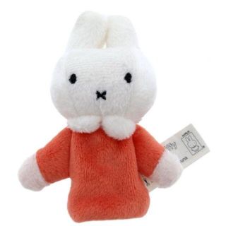 【指人形】ミッフィーぬいぐるみファンガーパペットオレンジドレスオランダmiffy(その他)