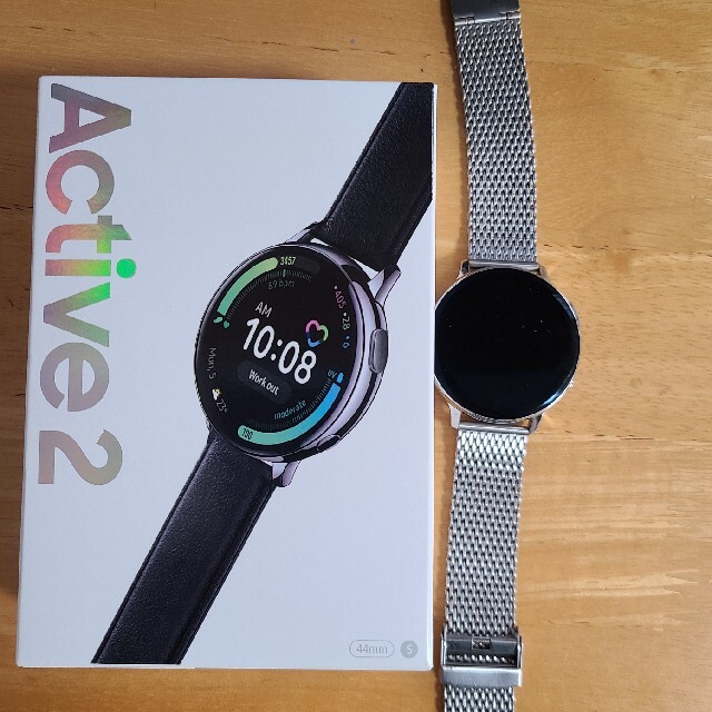 ★美品Galaxy Watch Active 2 シルバー ステンレス★