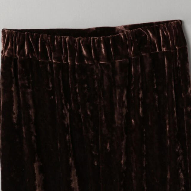 JEANASIS(ジーナシス)のJEANASIS クラッシュベロアナロースカート レディースのスカート(ロングスカート)の商品写真