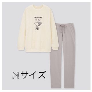 ユニクロ(UNIQLO)のユニクロ　ピーナッツホリデーコレクション　フリースセット　Mサイズ(ルームウェア)