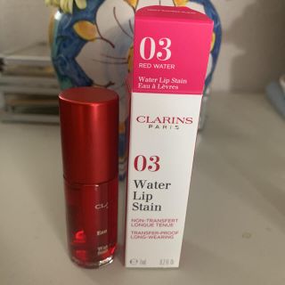 クラランス(CLARINS)のクラランスウオーターリップステイン03レッド(口紅)