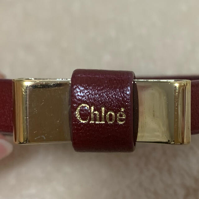 Chloe(クロエ)のChloe レザーリボンブレスレット レディースのアクセサリー(ブレスレット/バングル)の商品写真