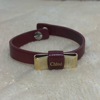 クロエ(Chloe)のChloe レザーリボンブレスレット(ブレスレット/バングル)