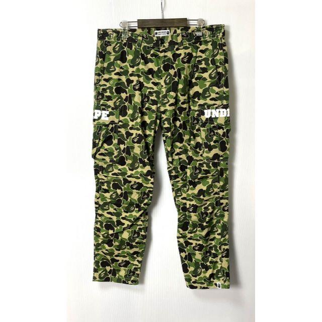 A BATHING APE(アベイシングエイプ)の【H】アベイシングエイプ アンデフィーテッド カーゴパンツ 迷彩 XL メンズのパンツ(ワークパンツ/カーゴパンツ)の商品写真