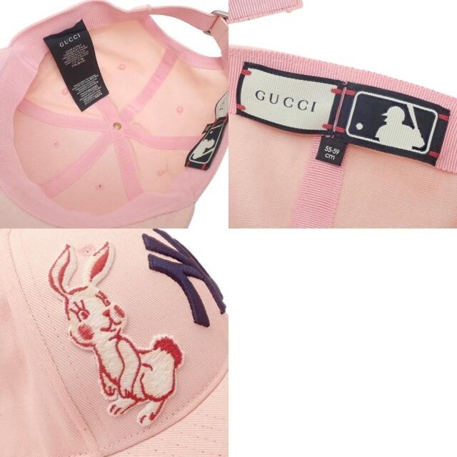 Gucci(グッチ)のグッチ ニューヨークヤンキース ベースボールキャップ 40800063675 レディースの帽子(キャップ)の商品写真