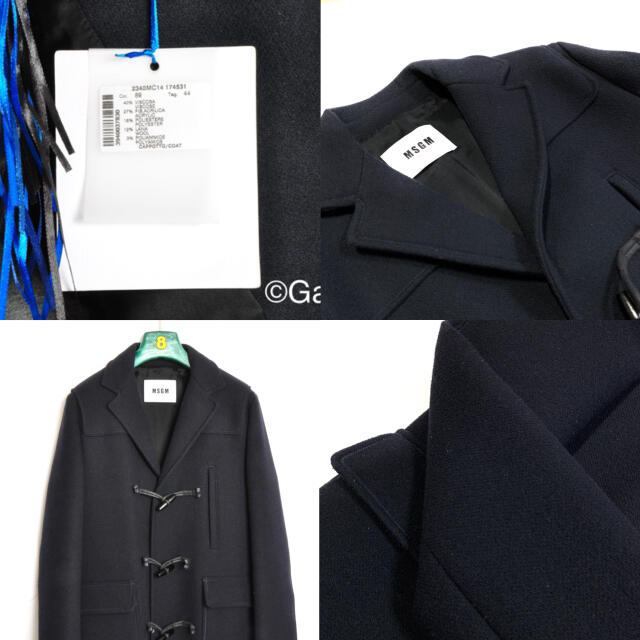 MSGM(エムエスジイエム)のTRAK様専用美品【MSGM ネイビー コート 】ディーゼル アルマーニ メンズのジャケット/アウター(チェスターコート)の商品写真