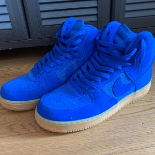 ナイキ(NIKE)のnike air force 1 hi suede blue 極美品(スニーカー)