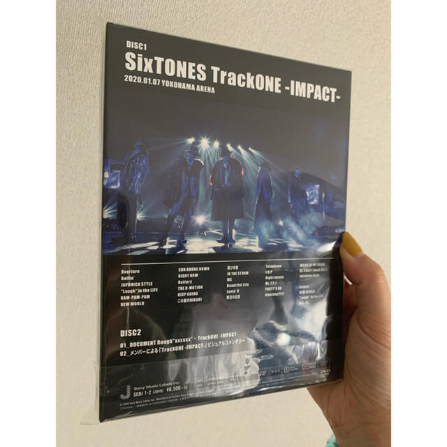 Johnny's(ジャニーズ)のSixTONES  TrackONE　-IMPACT-（初回盤） DVD 未開封 エンタメ/ホビーのDVD/ブルーレイ(ミュージック)の商品写真