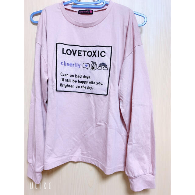 lovetoxic(ラブトキシック)の完売 Lovetoxic Tシャツ １６０ ピンク 美品 キッズ/ベビー/マタニティのキッズ服女の子用(90cm~)(Tシャツ/カットソー)の商品写真