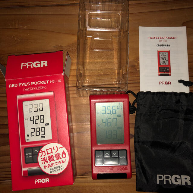 PRGR(プロギア)のゴルフ　ヘッドスピード測定器　PRGR レッドアイズポケット HS-110 スポーツ/アウトドアのゴルフ(その他)の商品写真