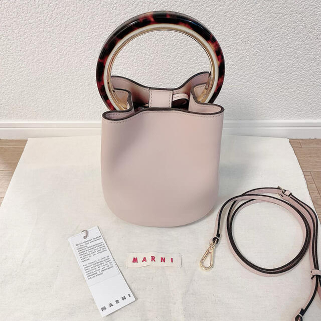 Marni - 新品☆MARNI マルニ パニエ バケットバッグ ダスティピンク