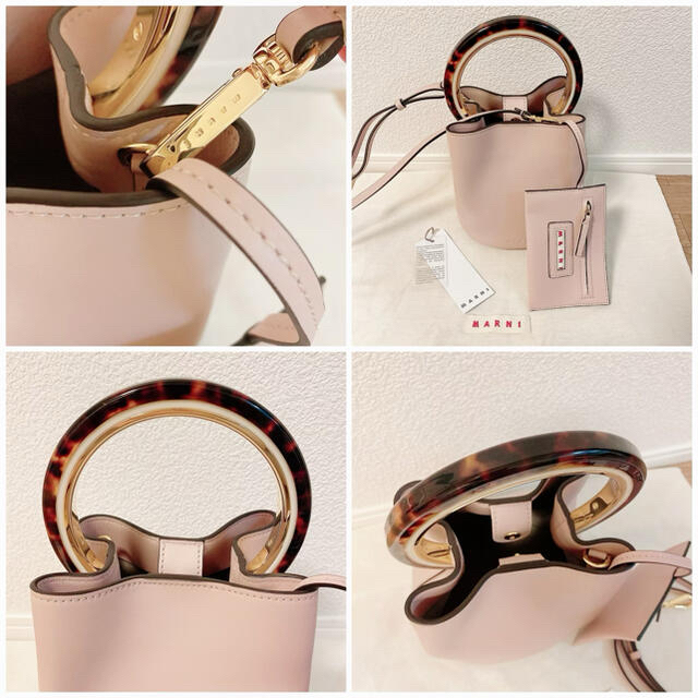 新品★MARNI マルニ パニエ バケットバッグ ダスティピンク ゆうこす愛用♡