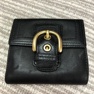 コーチ(COACH)のコーチ　coach  財布　二つ折り　黒(財布)