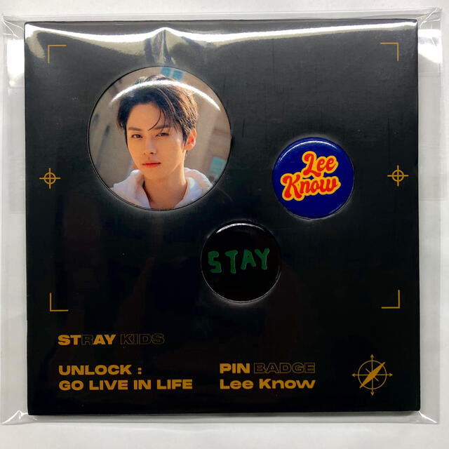 リノ 缶バッジ ピンバッジ エンタメ/ホビーのCD(K-POP/アジア)の商品写真