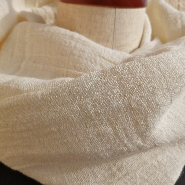 綿麻ダブルガーゼ　スヌード　２重巻き(6カラー) ハンドメイドのファッション小物(マフラー/ストール)の商品写真