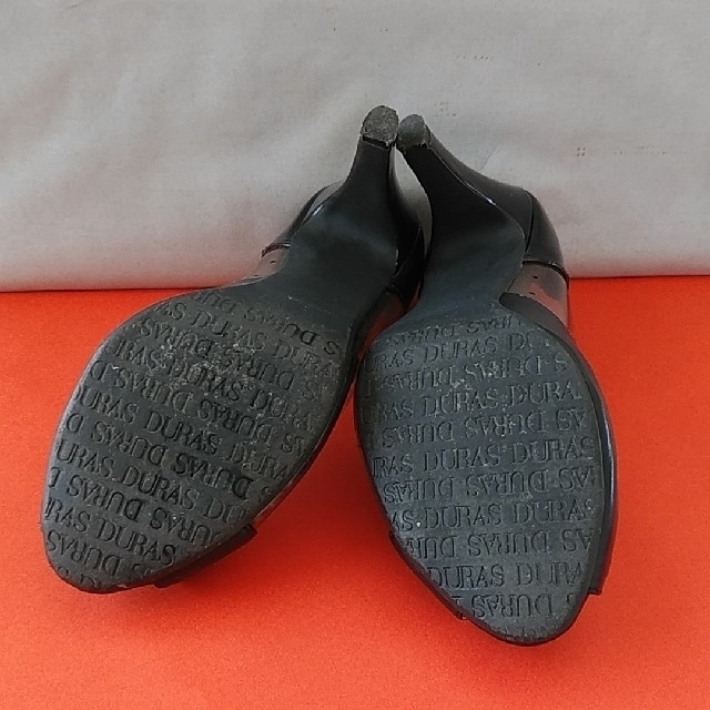 DURAS(デュラス)のカジュアルなクリアパンプス　黒　24.5~25㎝　デュラス レディースの靴/シューズ(ハイヒール/パンプス)の商品写真