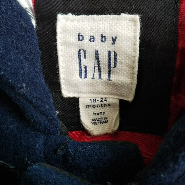 babyGAP(ベビーギャップ)の【美品】baby GAP ダッフルコート 90 キッズ/ベビー/マタニティのキッズ服男の子用(90cm~)(コート)の商品写真