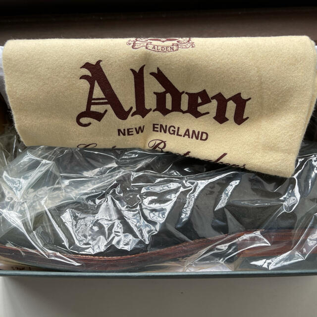 Alden(オールデン)の新品未使用 Alden V-tip ハンターグリーン スウェード 7H  メンズの靴/シューズ(ドレス/ビジネス)の商品写真