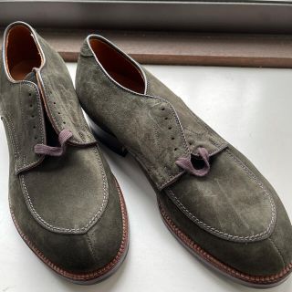 Alden - 新品未使用 Alden V-tip ハンターグリーン スウェード Alden - 新品未使用 Alden V-tip ハンターグリーン スウェード