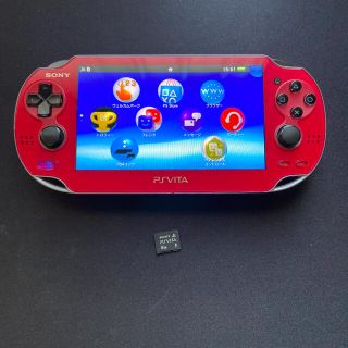 プレイステーションヴィータ(PlayStation Vita)のPlayStation vita  レッド　本体 PSvita(携帯用ゲーム機本体)