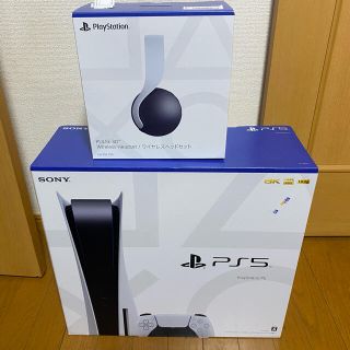 プレイステーション(PlayStation)のPS5 ヘッドセットとセット(家庭用ゲーム機本体)