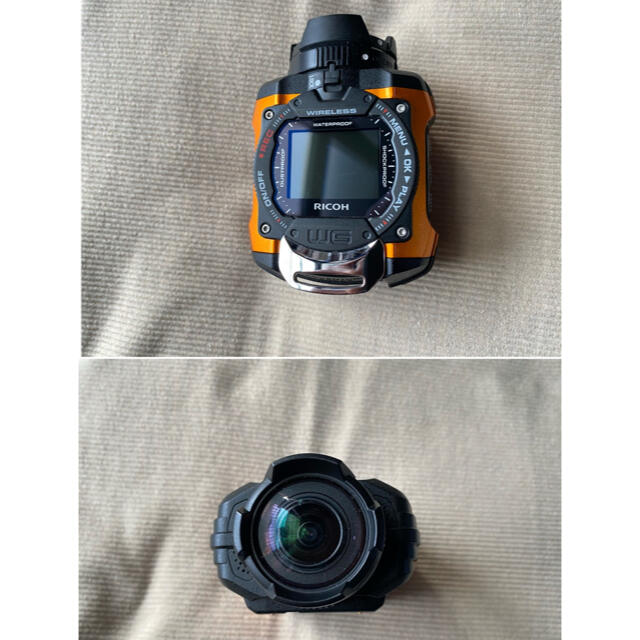 RICOH(リコー)のRICOH リコー 防水アクションカメラ WG-M1 オレンジ スマホ/家電/カメラのカメラ(コンパクトデジタルカメラ)の商品写真