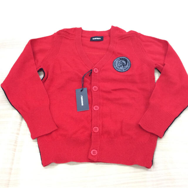 DIESEL(ディーゼル)の新品 DIESEL ニットカーディガン 6Y  02MN0111400 キッズ/ベビー/マタニティのキッズ服男の子用(90cm~)(カーディガン)の商品写真