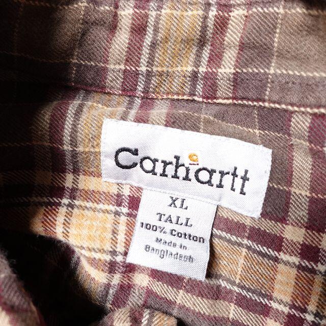 carhartt(カーハート)の[carhartt]　チェックシャツ　ブラウン　XL メンズのトップス(シャツ)の商品写真