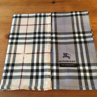 バーバリー(BURBERRY)のバーバリーハンカチノバチェック&グレーチェック(ハンカチ/ポケットチーフ)