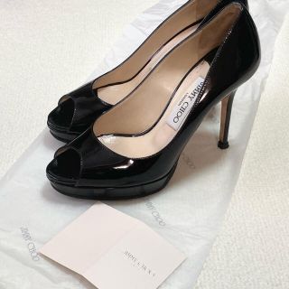 ジミーチュウ(JIMMY CHOO)の【JIMMY CHOO】オープントゥパンプス　サイズ23〜23.5cm(ハイヒール/パンプス)