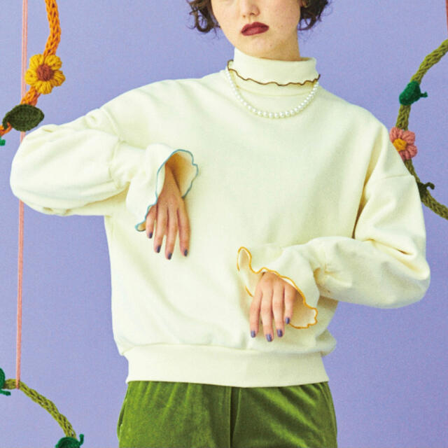 POPPY FLOWER LINE KNIT あさぎーにょ